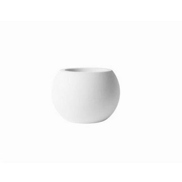 Avera Home Goods 109053 8 in. Sphere Planter, White - Pack of 2