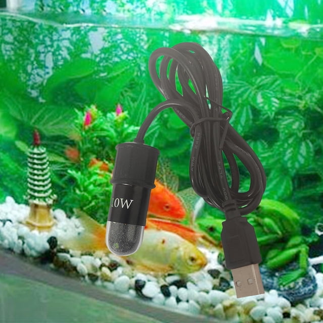 VONKY 10W Aquarium Tortue de Mer Chauffe Protection Chauffage Tige Affichage USB LED Style A 2Set