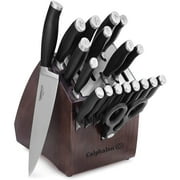 Calphalon 20 Piece Contemporary Steel Cutlery Set with Built In Sharpener Block
