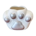 thumbnail image 2 of Cute Cat Paw Planter, Small Succulent Pot with Drainage Holes, Vinyl Flower Pot for Desk Decor, Gift for Plant and Cat Lovers, 2 of 9
