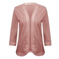 thumbnail image 2 of TRUBKH Women's Cardigan Cropped Cardigan Sweaters Pullover Cardigan Open Front Outwear Cute Cardigan Sweaters Loose Fit Plus Size Tops Women Dress Cover Up Travel Outfits for Women Pink M, 2 of 7