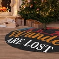 thumbnail image 6 of Lsque Not All Who Wander Are Lost Hiking Print Christmas Tree Skirt, Tree Skirt with Ties or Velcro, Perfect for Holiday Decorations, Halloween, and New Year-30", 6 of 7