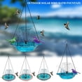 thumbnail image 5 of Hummingbird Water Fountain,Solar Hanging Bird Bath Fountain With Solar Panel & Glass Bowl & Hooked Chain,For Outdoor Garden/Patio/Lawn, 5 of 5