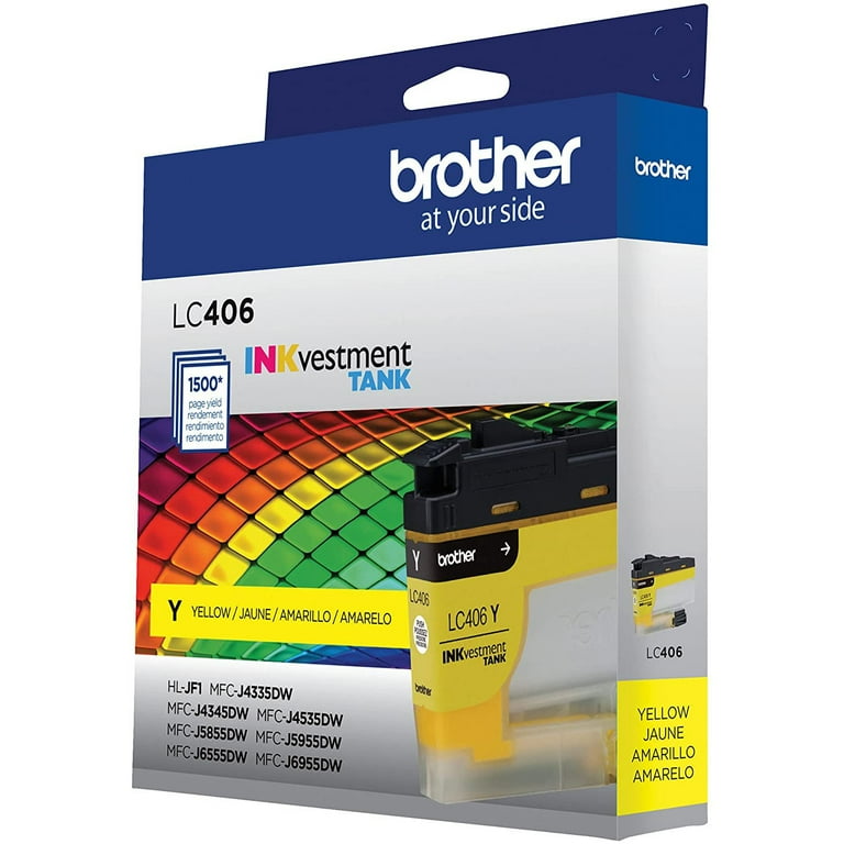 LC406YS INKvestment Ink, 1,500 Page-Yield, Yellow LC406YS INKvestment Ink, 1,500 Page-Yield, Yellow
