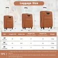 thumbnail image 2 of Softside Luggage Expandable 3 Piece Set Suitcase with Duffel Bag Upright Spinner Softshell Lightweight Luggage Travel Set, 2 of 8