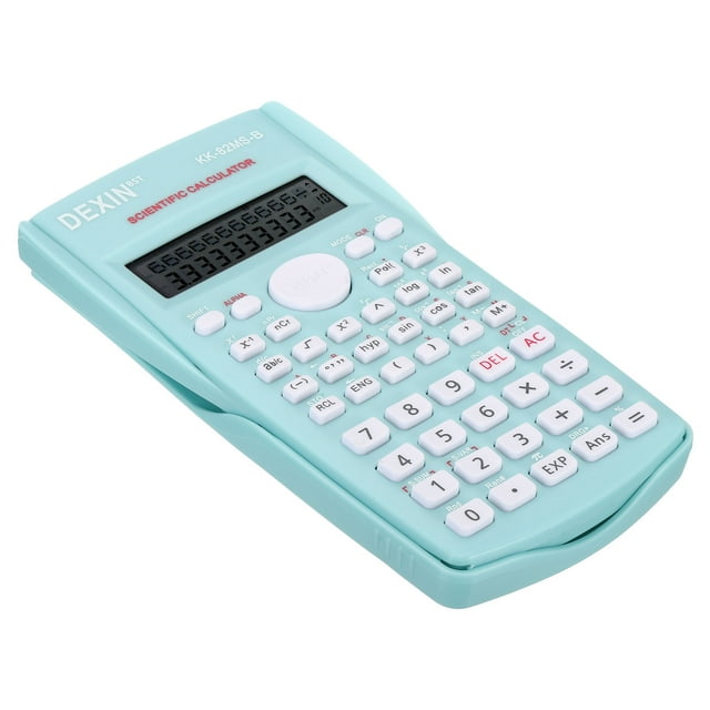 Unique Bargains Scientific Calculator 2 Line 12 Digit Standard Engineering Calculator Green