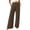Brown, variant on JYnXIANTI Wide Leg Pants for Women Loose Flowy High Waist Pants Breathable Beach Trousers Travel Outfit with Pockets(White,X-Large)
