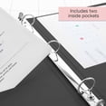 thumbnail image 6 of BAZIC 3 Ring Binder 1/2" Economy View Binders Black, Hold 100 Sheets, 1-Count, 6 of 8