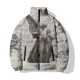 thumbnail image 3 of Chaquetas de moda para hombre, abrigos de invierno para hombre con estampado de esculturas personalizadas, ropa informal y versátil para hombre, parkas y abrigos, 3 of 5