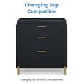 thumbnail image 7 of Delta Children Hendrix 3 Drawer Dresser, Midnight Grey/Bronze, 7 of 7