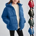 thumbnail image 7 of ZACPNCV Girls Winter Quilted Jackets Long Sleeve Full Zip Puffer Jacket Coats with Pockets Black 5-6 Years, 7 of 7