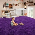 thumbnail image 4 of ZENELESS Large Fluffy Soft Rugs,10x14ft Non-Slip Carpet for Teen's Room Nursery Room Home Decor,Grape Purple, 4 of 8