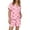 Pink01, variant on Dwralegc Womens Valentin's Day Pajamas Shorts Set Love Heart Print Lapel Short Sleeve Button Down 2 Piece Pjs Sets Loungewear Comfy Romantic 2 Piece Pjs Shorts Set Pink 2XL
