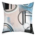 thumbnail image 2 of Pack of 2 Ombre Geometric Throw Pillow Covers 24x24 Inch,Navy Blue Pillow Covers for Bed Couch,Grunge Geometry Cushion Covers,Modern Circles Swirls Decorative Pillow Covers Watercolor Bedroom Decor, 2 of 7