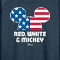 thumbnail image 3 of Disney - Americana - Red White And Mickey - Women's Lightweight French Terry Long Sleeve Shirt, 3 of 5