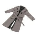 thumbnail image 4 of Gabardina 1/12, cortavientos de doble botonadura, cinturón de Cosplay Retro, abrigo de figura masculina, disfraz para muñecas de 6 pulgadas,, 4 of 8