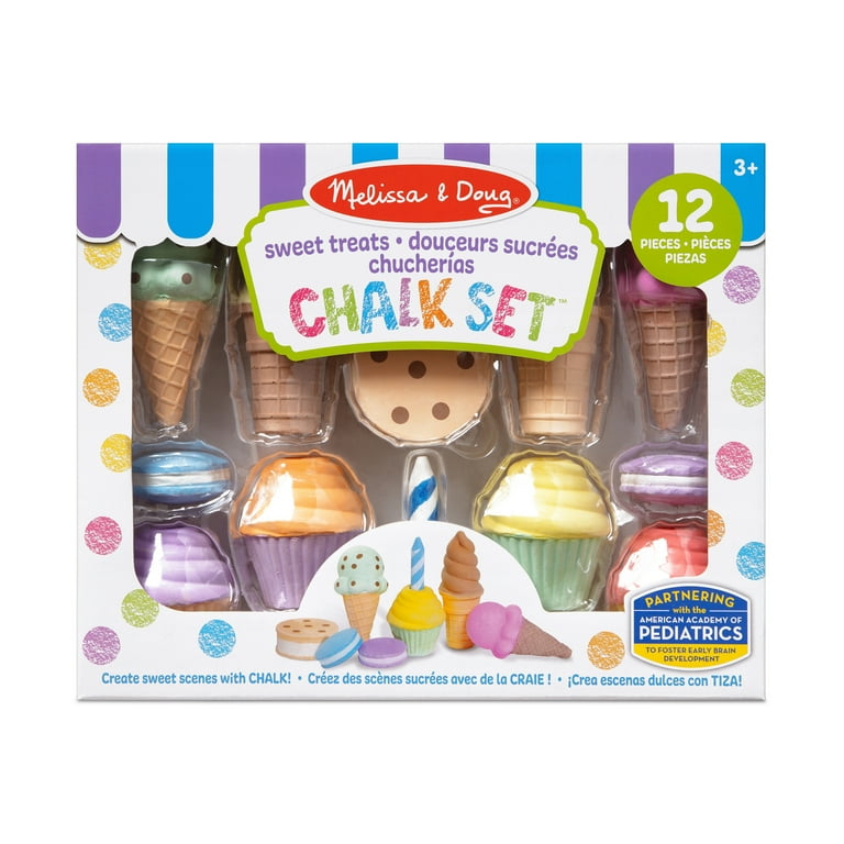 Melissa & Doug Sweet Treats Chalk Play Set (12 Pieces) - Walmart.com