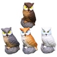 thumbnail image 3 of BALAHAPY 4Pcs Mini Owl Statue Owl Figurine for Housewarming present, 3 of 8