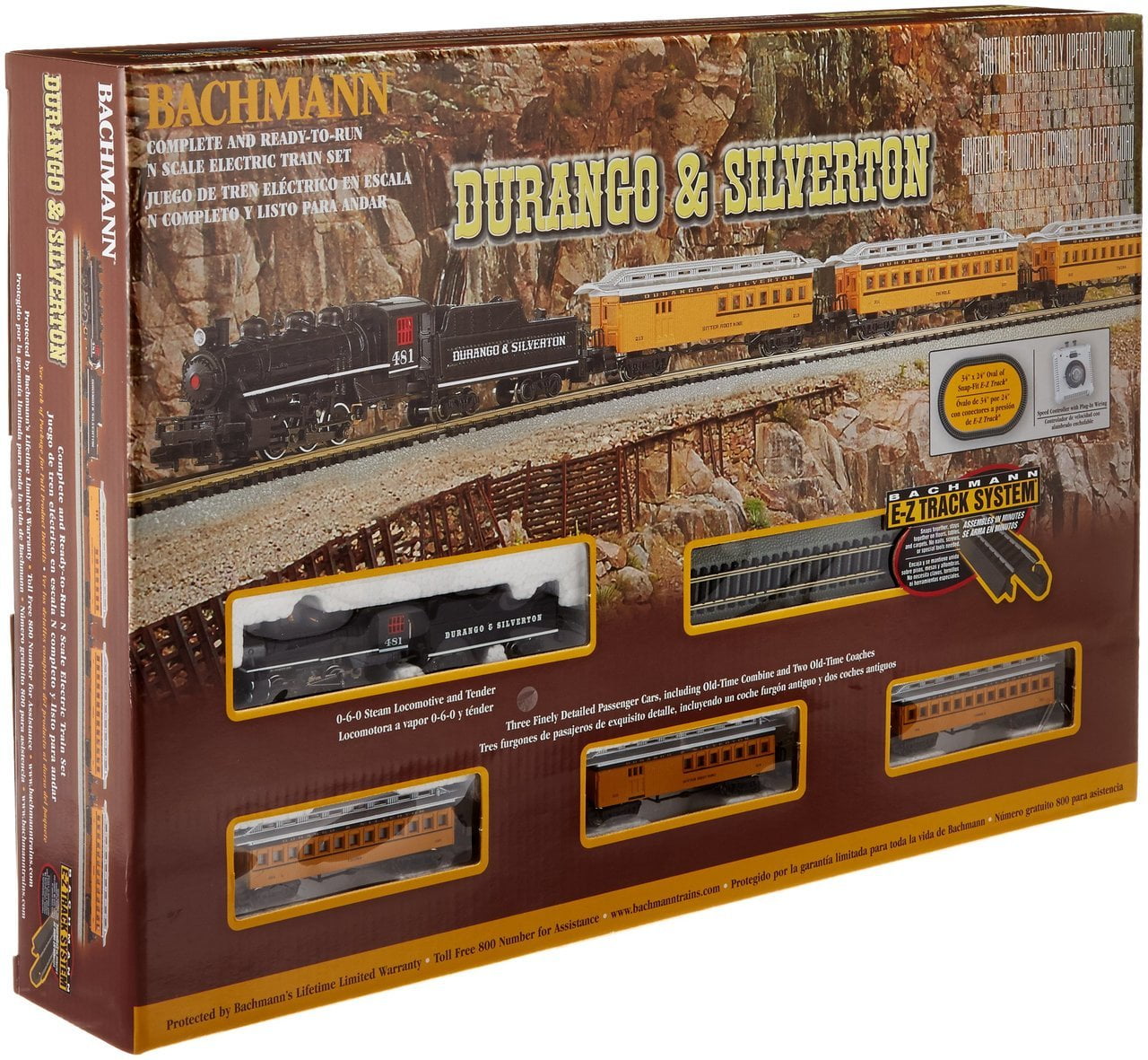bachmann durango & silverton train set