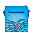 thumbnail image 2 of Sishka Aquatic Elegance Hand-Painted Ocean Life Leather Sling Bag, Stylish Shoulder & Crossbody Bag for Women, Travel & Daily Use, 2 of 7