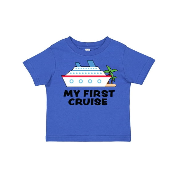Inktastic My First Cruise with Cruise Ship and Palm Trees Boys or Girls Toddler T-Shirt