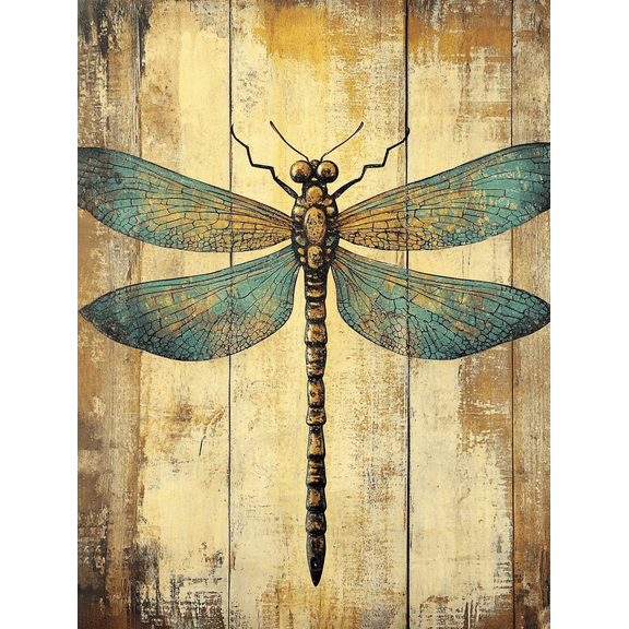Dragonfly Decor Art Painting/Canvas Print， Suitable for Living Room， Bedroom， Office， Dining Room， Kitchen， Bathroom， Studio， Hallway， Hotel， Restaurant， Apartment and Gallery Walls Decoration.