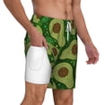 thumbnail image 3 of Balery Big Colorful Avocados Mens Swim Trunks Swim Shorts for Men Quick Dry Inseam Beach Shorts with Compression Liner Pocket-Large, 3 of 9