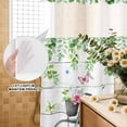 thumbnail image 3 of No Hook Shower Curtain, Spring Shower Curtains for Bathroom with See Through Top Window, Bicycles Botanical Rose Leaves Butterfly Wood Grain Waterproof & Washable Bath Curtain Stand Up Stall 36"x72", 3 of 9