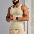 thumbnail image 3 of Chaleco de seda de hielo de punto para hombre, ropa deportiva informal, ajustada, musculosa, sin mangas, para verano, 2024, 3 of 5