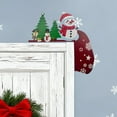 thumbnail image 4 of Christmas Door Decorations for Front Door Indoor Outdoor, Santa Claus Wooden Door Hanger, Xmas Wall Decor Holiday Home Office Party Supplies, 4 of 6
