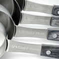 thumbnail image 5 of Oster Blakeley 4 Piece Stainless Steel Measuring Cup Set in Dark Gray with Wood Handles, 5 of 6