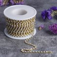 thumbnail image 4 of Diy Necklace Accessories,1 Roll Crystal Chain Rhinestones Trims Rhinestone Chain Multi-Functional, 4 of 9