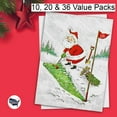 thumbnail image 4 of Santa Golf Traditional Christmas Holiday Greeting Cards | 10 Pack Bulk Set (4x6), 4 of 6
