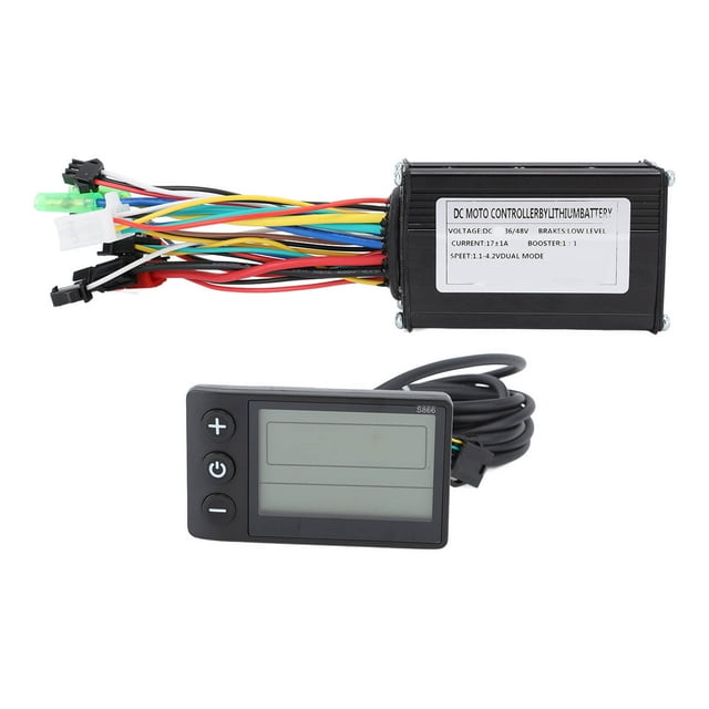 Controlador de 3 modos 17A y pantalla S866 para motores de batería de litio de 250 W a 350 W, mejore el rendimiento de su bicicleta eléctrica