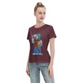 thumbnail image 4 of T-Shirt Basique à Manches Courtes pour Femmes Super Saiyan, 4 of 6
