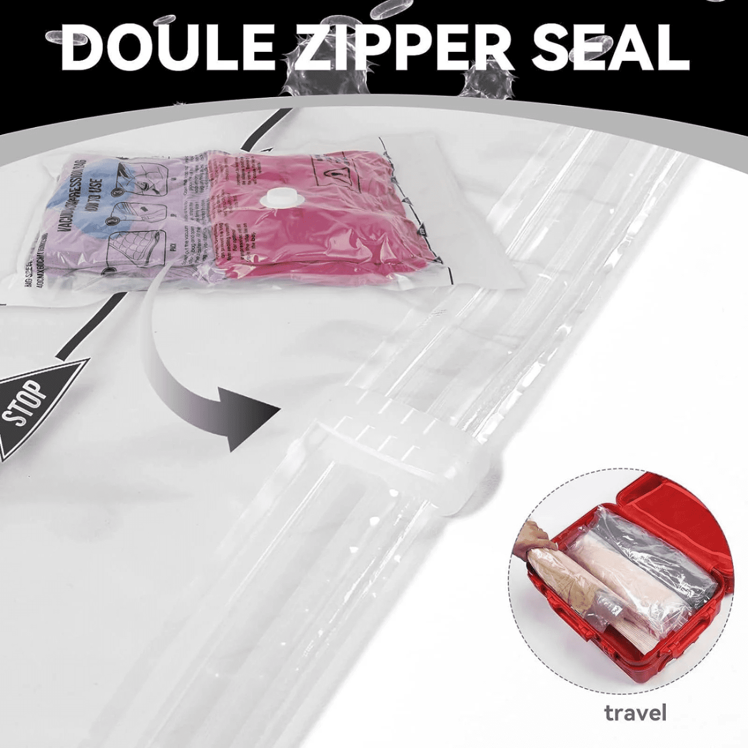 Electric Vacuum Storage Bags, 25-Pack Space Saver Bags for Clothes, Bedding & Travel – Variety Sizes