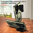 thumbnail image 4 of ELEHOLD Magnetic Case for Samsung Galaxy S23 FE, Military Grade Shockproof Rugged Case Built-in Metal Camera Cover with Stand,Olivegreen, 4 of 7