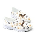 thumbnail image 5 of Psesaysky Cartoon Dachshund Printed Casual Shoes for Girls Women Slip on Breathable Comfortable Walking Shoes Non Slip Light Tennis Shoes for Girl Students Loafers White Sole Size 5.5, 5 of 7