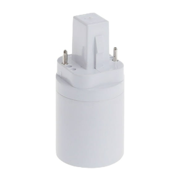 G24 to E27 Socket Adapter - LED Light Bulb Base Converter for G24 to E27 Lamps, 2-Pin Parallel Connection Not Plug & Play