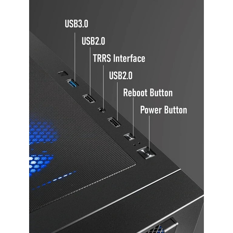 White Gaming Desktop PC - Core i7-7700 up to 4.2GHz, GTX 1080