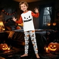thumbnail image 6 of Halloween Pajamas, Halloween Matching Family Pajamas White Ornament Pumpkin Print Long Sleeve Two Piece Pj Set Festive Sleepwear Nightwear Loungewear Holiday Photos, 6 of 6