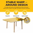 thumbnail image 4 of Spring Sunflowers Table Cloths for 6 Foot Rectangle Tables, Yellow White Plaid Farmhouse Rustic Patio Waterproof Elastic Fitted Tablecloths, Washable Rectangular Table Cover for Camping, 4 of 8