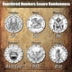 thumbnail image 3 of Juego de dados giratorios Wunhunew 7 en 1 de metal único para D&D Bronze, 3 of 7