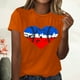 thumbnail image 2 of Blusa informal de manga corta con cuello redondo y estampado suelto de verano para mujer con estilo OAVQHLG3B Store  lin121212, 2 of 4