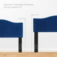 thumbnail image 4 of Tufted Headboard, King Size, Velvet, Blue Navy, Modern Contemporary Urban Design, Bedroom Master Guest Suite, 4 of 10