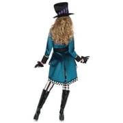 Leg Avenue Womens Delightful Mad Hatter Halloween Costume, Purple/Green, Small