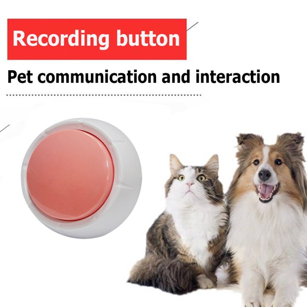Teclas de comunicación para perros Fácil de llevar 20 segundos Diseño creativo grabable para perros Likrtyny Libre de BPA