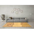 thumbnail image 3 of Ahgly Company Indoor Rectangle Abstract Brown Modern Area Rugs, 7' x 9', 3 of 4