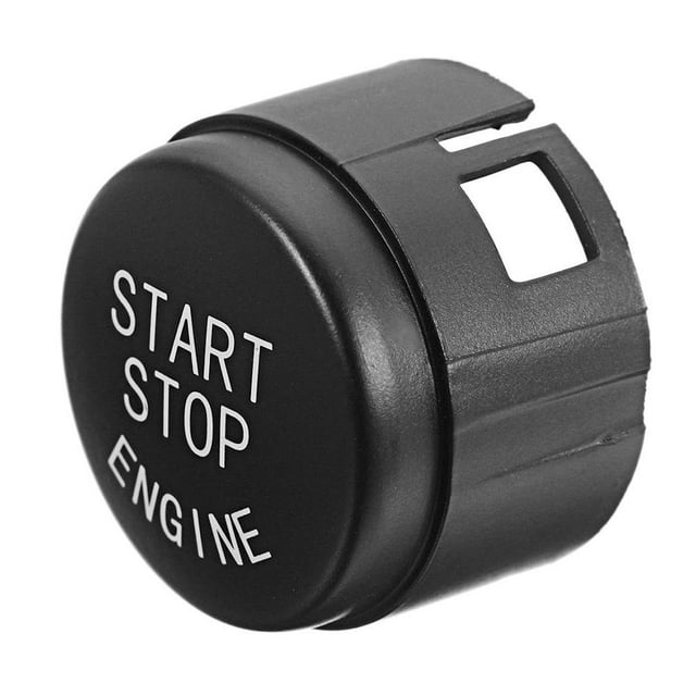 Cubierta de interruptor de botón de arranque y parada de motor para BMW F01 F02 F10 F11 (negro) JShteea Accesorios para autos y motos