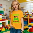 thumbnail image 5 of CUZIBR Boys Girls Graphic T-Shirt Print 100 Days Of School Letter Print Short Sleeve Casual Crewneck Tees For Kids Youth Soft Breathable Shirt Daily Wear Comfy Activewear,Yellow,3-4 Years, 5 of 7